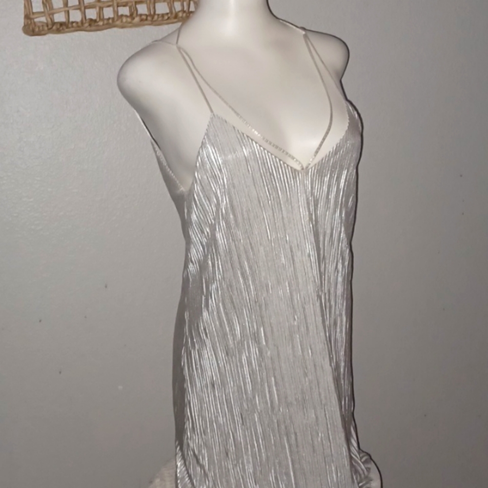 💖BARDOT Silver Sexy Dress